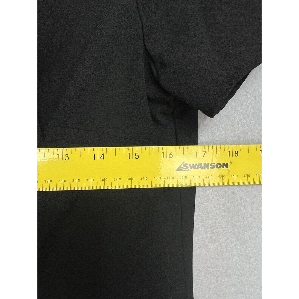 CeCe Bow Neck Short Sleeve A-Line Black Dress Women’s New $129 Size 6 - Picture 11 of 16